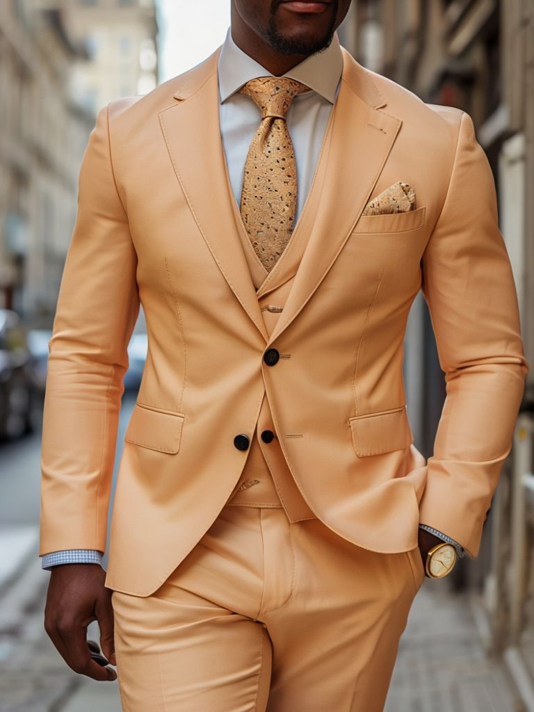 The example used to illustrate the "pastel colors" suit trend for 2024.