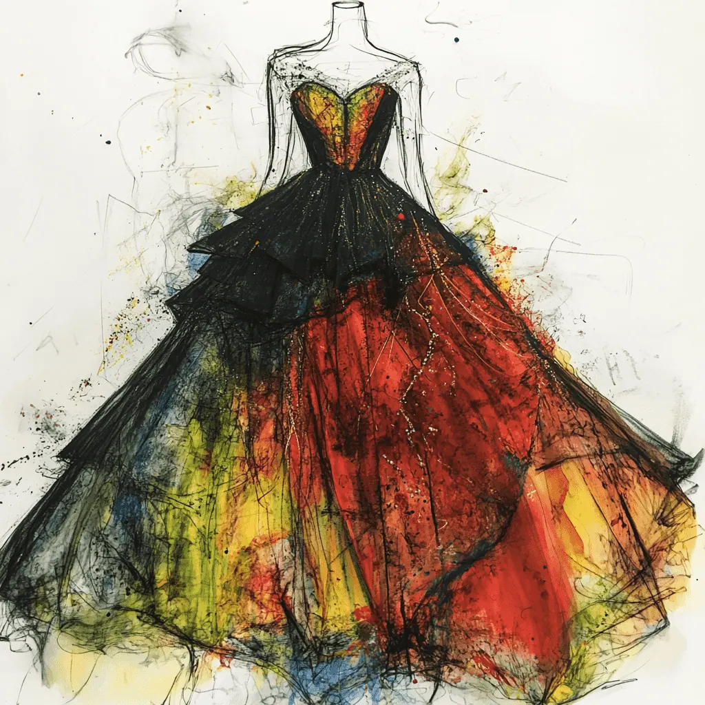 A formal outfit altered on a rush turnaround ahead of an awards ceremony