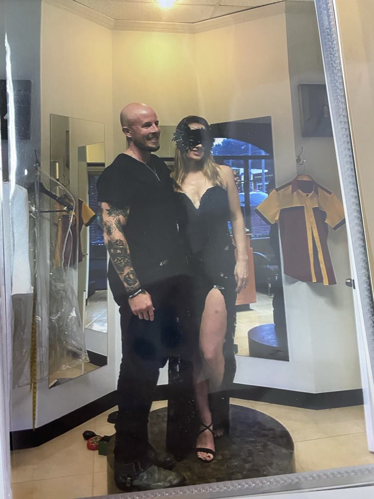 black dress for couple