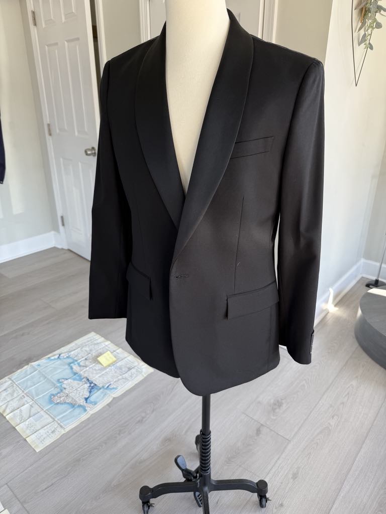 black suit bespoke