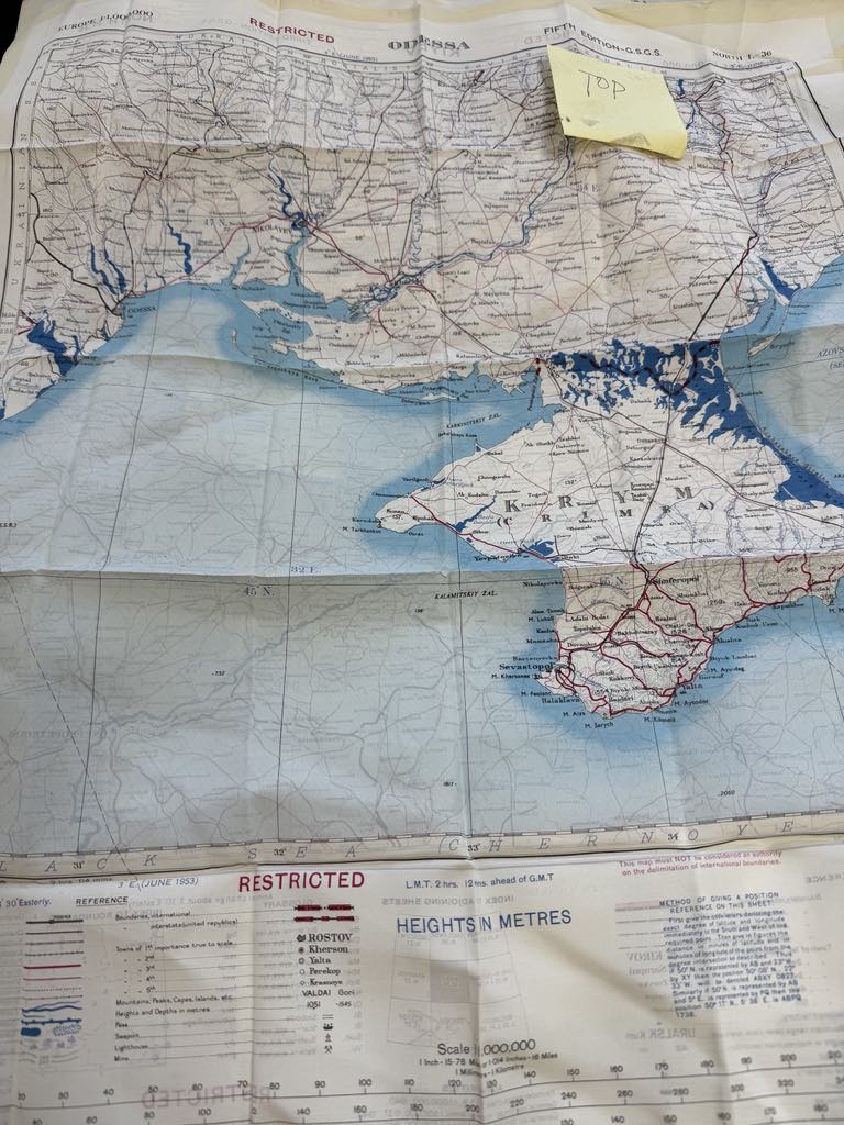 map printed in fabric