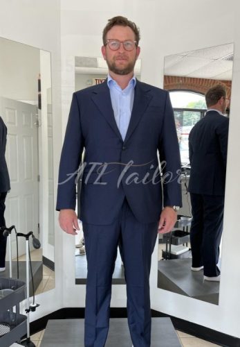 Men Bespoke Suit Navy